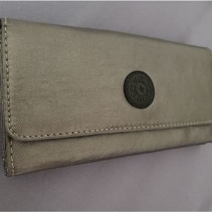Kipling Teddi Large Dark Gray Organizer Wallet NEW